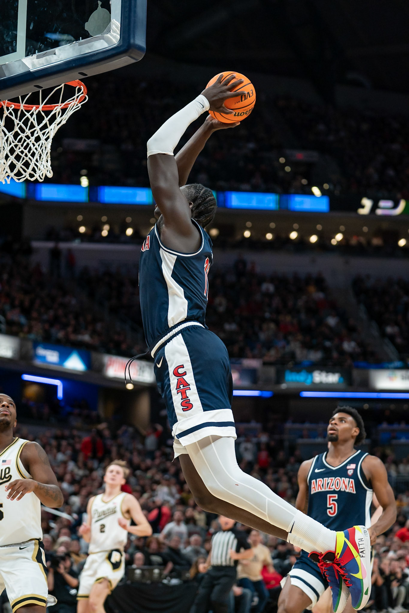 Photo (c) 2023 Bowen Arrow Photographywww.bowenarrowphotography.comIndy Classic basketball game between the Purdue University Boilermakers and the Arizona Univaersity Wildcats