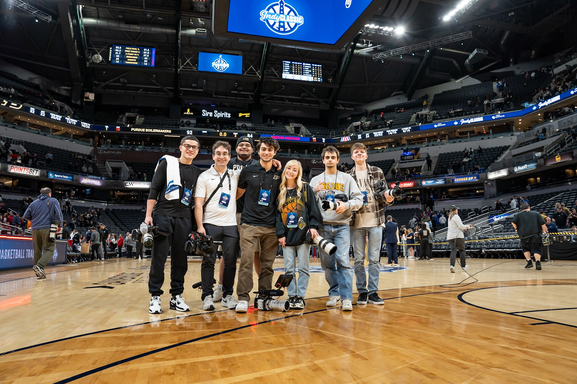Photo (c) 2023 Bowen Arrow Photographywww.bowenarrowphotography.comIndy Classic basketball game between the Purdue University Boilermakers and the Arizona Univaersity Wildcats