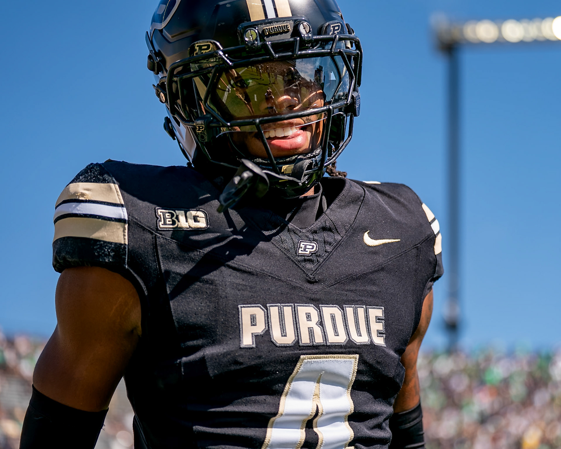 WEST LAFAYETTE, IN - SEPTEMBER 26, 2026: Purdue University Junior Defensive Back Hudauri Hines (4) during the Purdue Boilermakers vs Notre Dame Fighting Irish football game at Ross-Ade Stadium(Photo by Steve Bowen / Northern Indiana Sports Report)