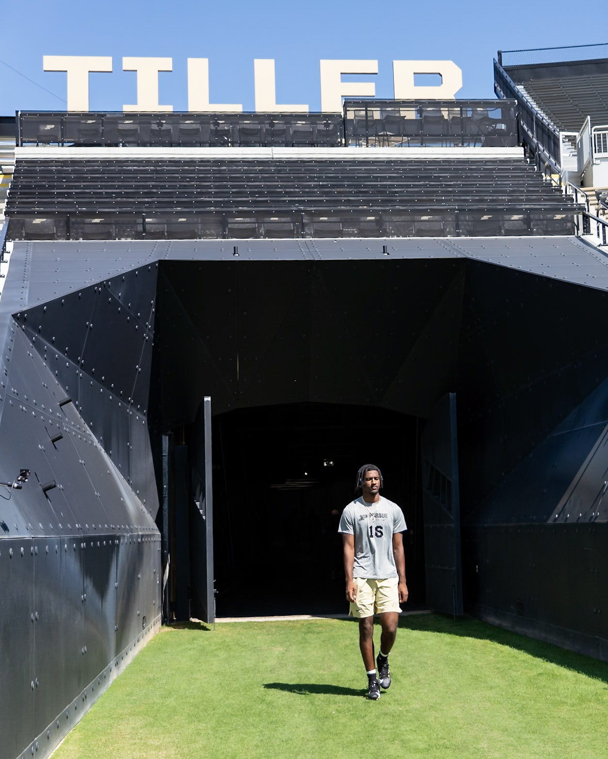 WEST LAFAYETTE, IN - SEPTEMBER 14, 2024: Purdue Fr. Defensive Back Hudauri Hines (16) during the Purdue University Boilermakers vs Notre Dame Fighting Irish Football game at Ross-Ade Stadium(Photo by Steve Bowen / Bowen Arrow Photography / Northern Indiana Sports Report)