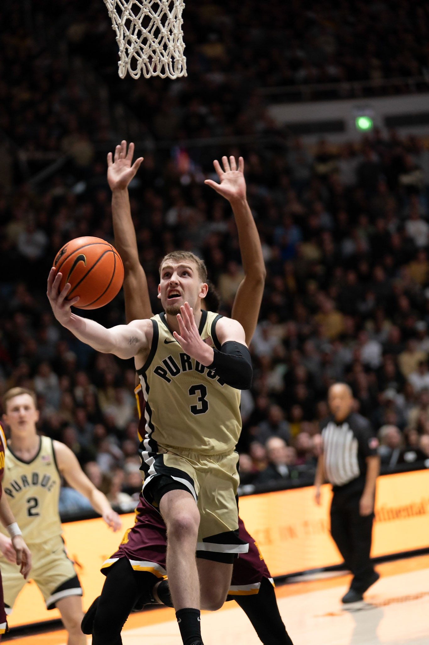 WEST LAFAYETTE, IN - FEBRUARY 15, 2024: Purdue Sophomore Guard Braden Smith (3) in Purdue Boilermakers Men's Basketball vs the Minnesota Golden Gophers at Mackey Arena(Photo by Steve Bowen / Bowen Arrow Photography / Northern Indiana Sports Report)