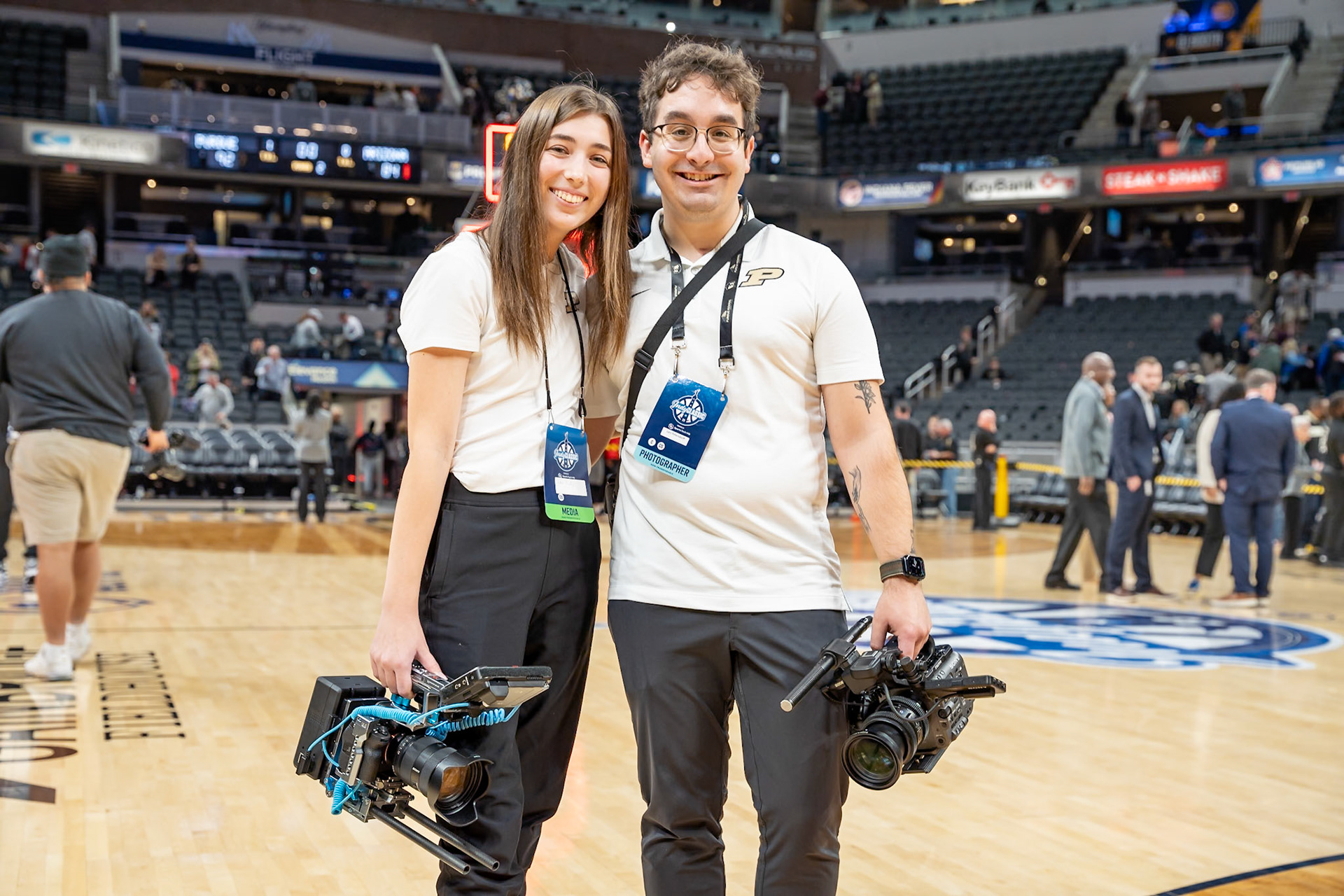 Photo (c) 2023 Bowen Arrow Photographywww.bowenarrowphotography.comIndy Classic basketball game between the Purdue University Boilermakers and the Arizona Univaersity Wildcats