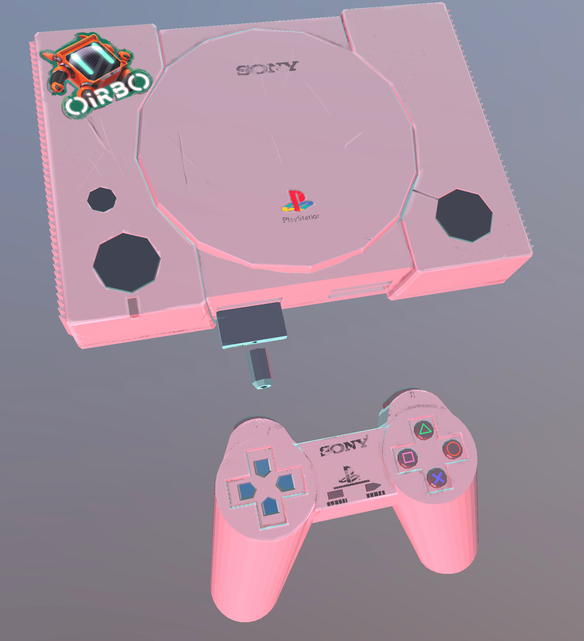 playstation and controller texture paint