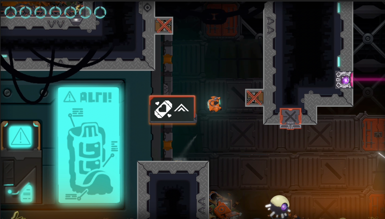 These signs help guide the player