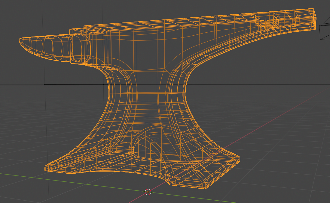 Wireframe showing the geometry.