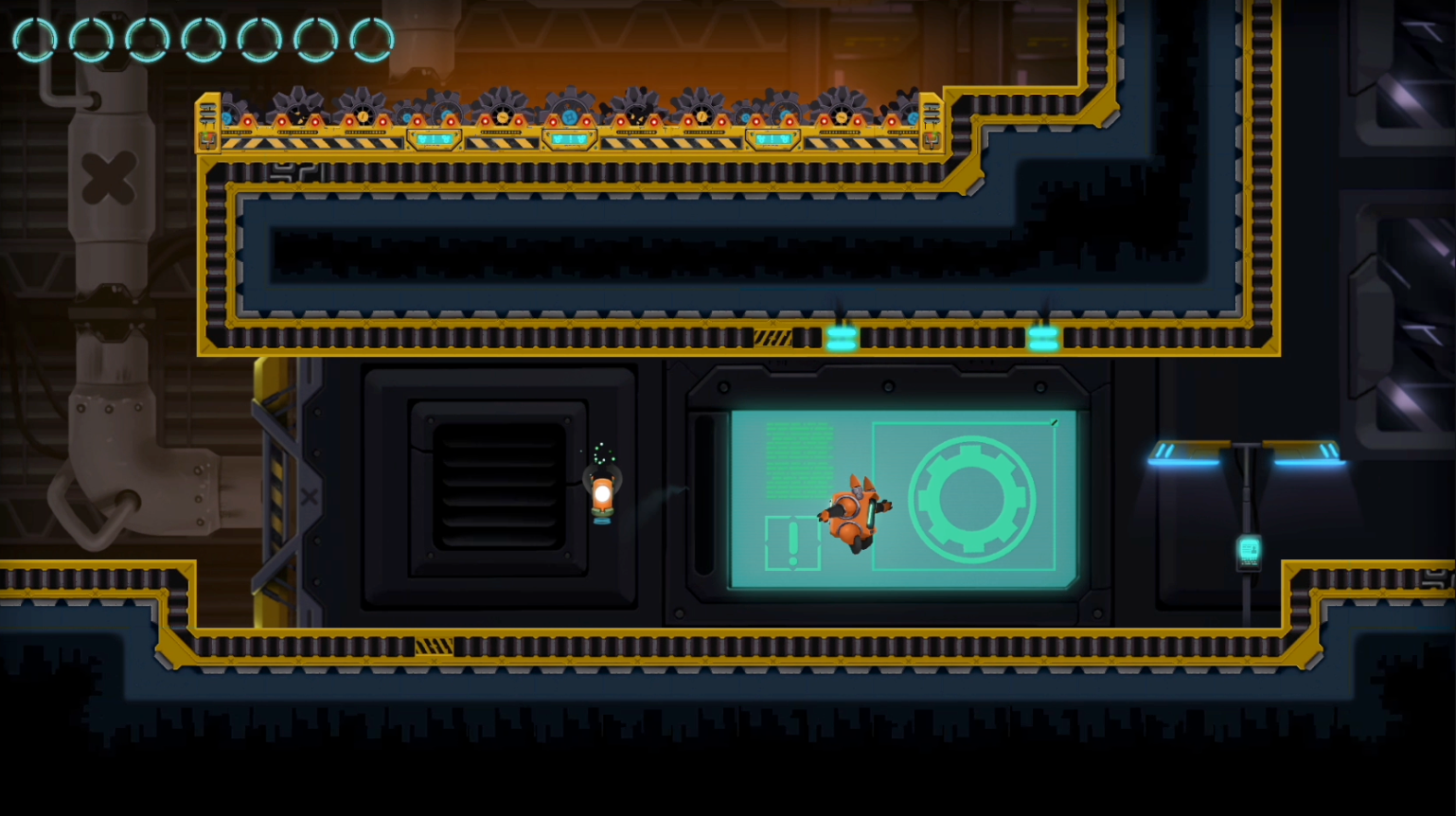 These signs warn about the cogs