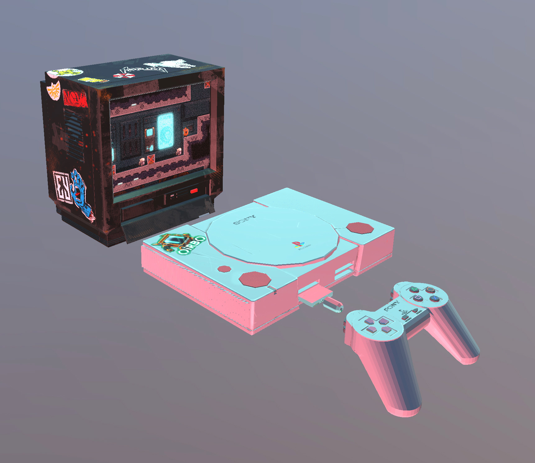 objects fully texture painted
