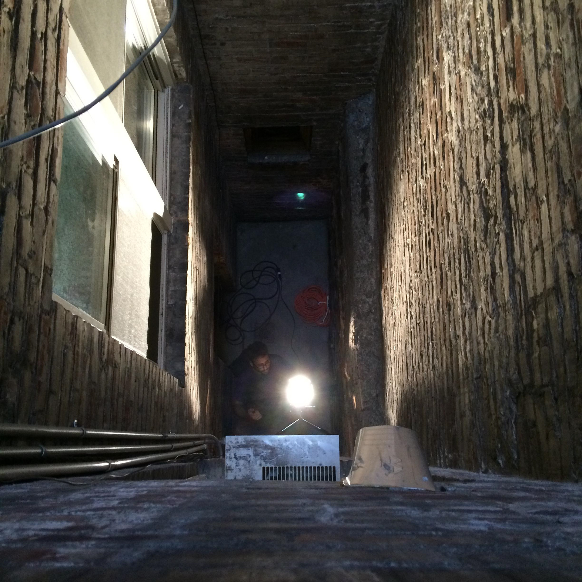 the bottom of the window 