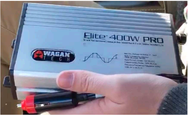 Car inverter = lifesaver when you're on location