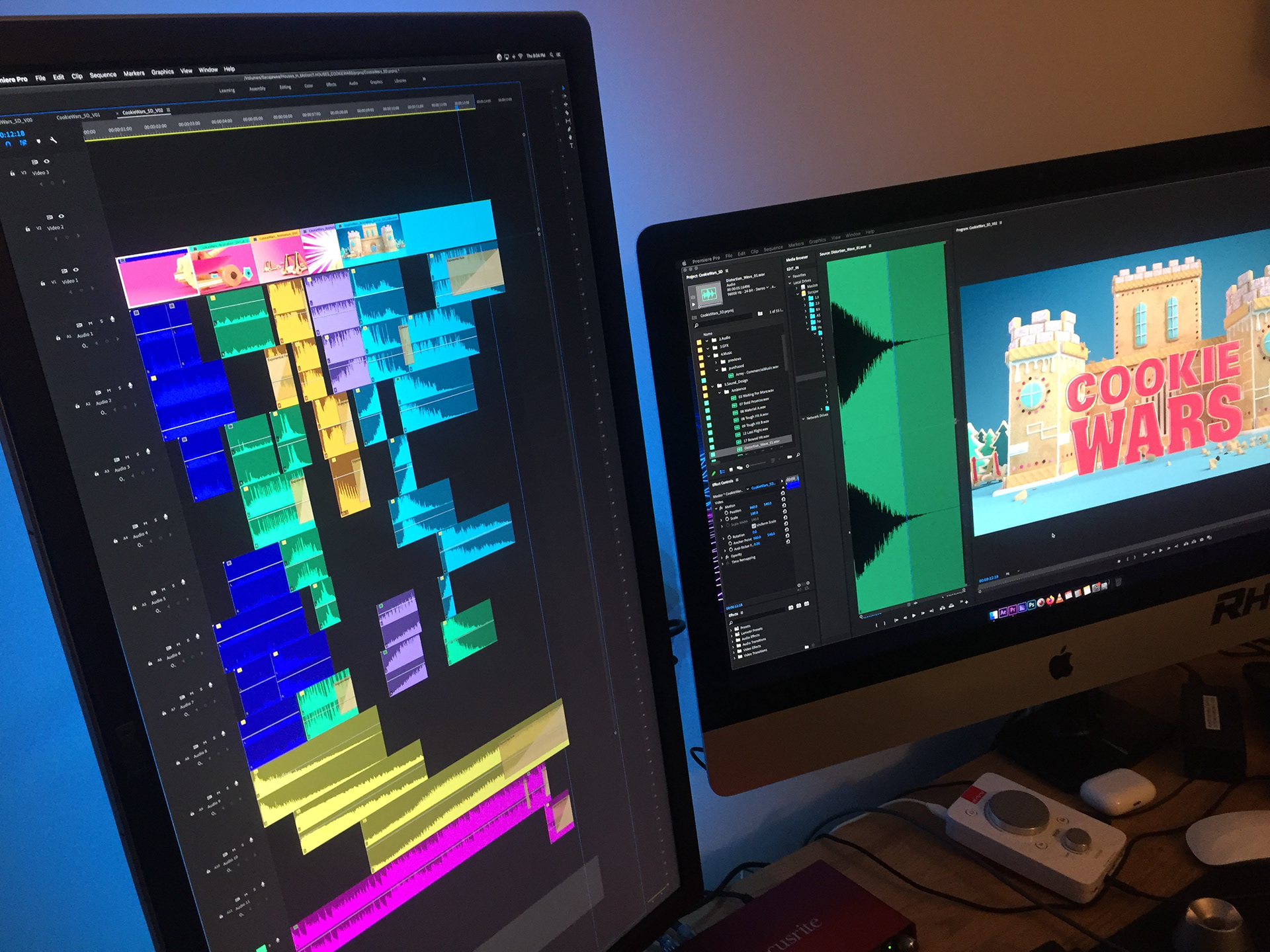 Gettin crazy with track colors for sound design!