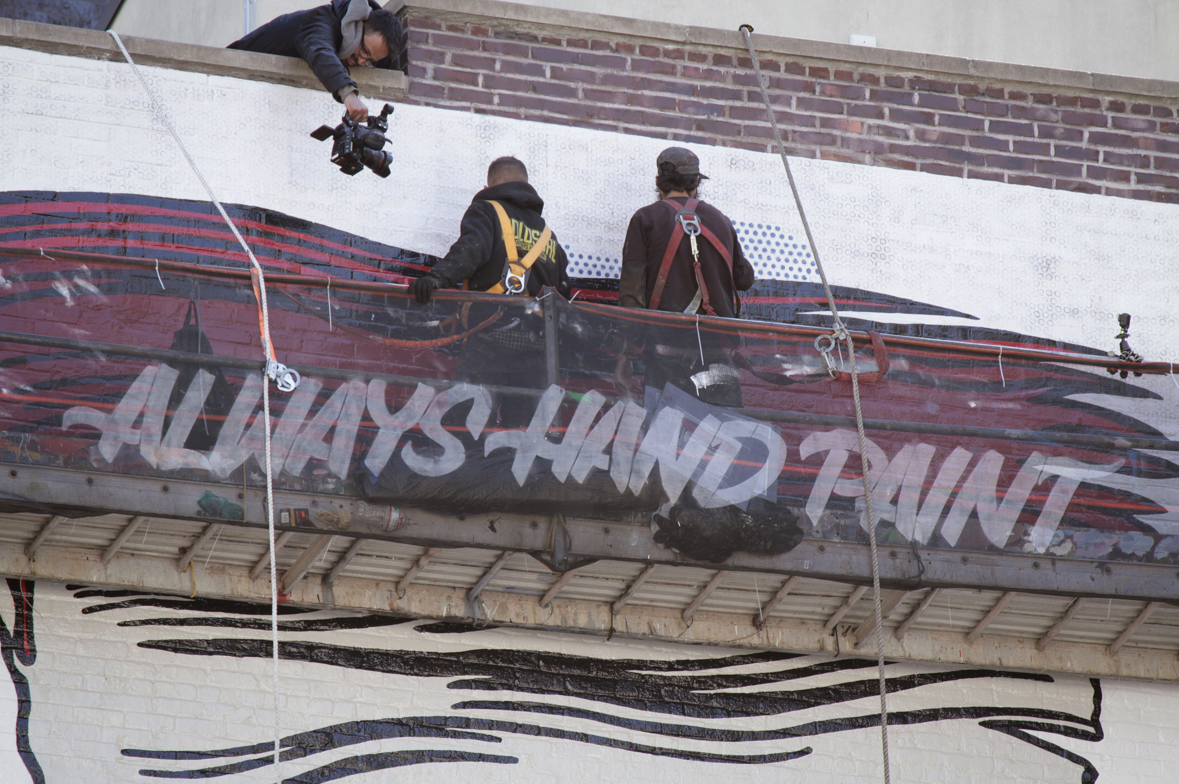 Dan's up there hanging out with painters Elio and Niko