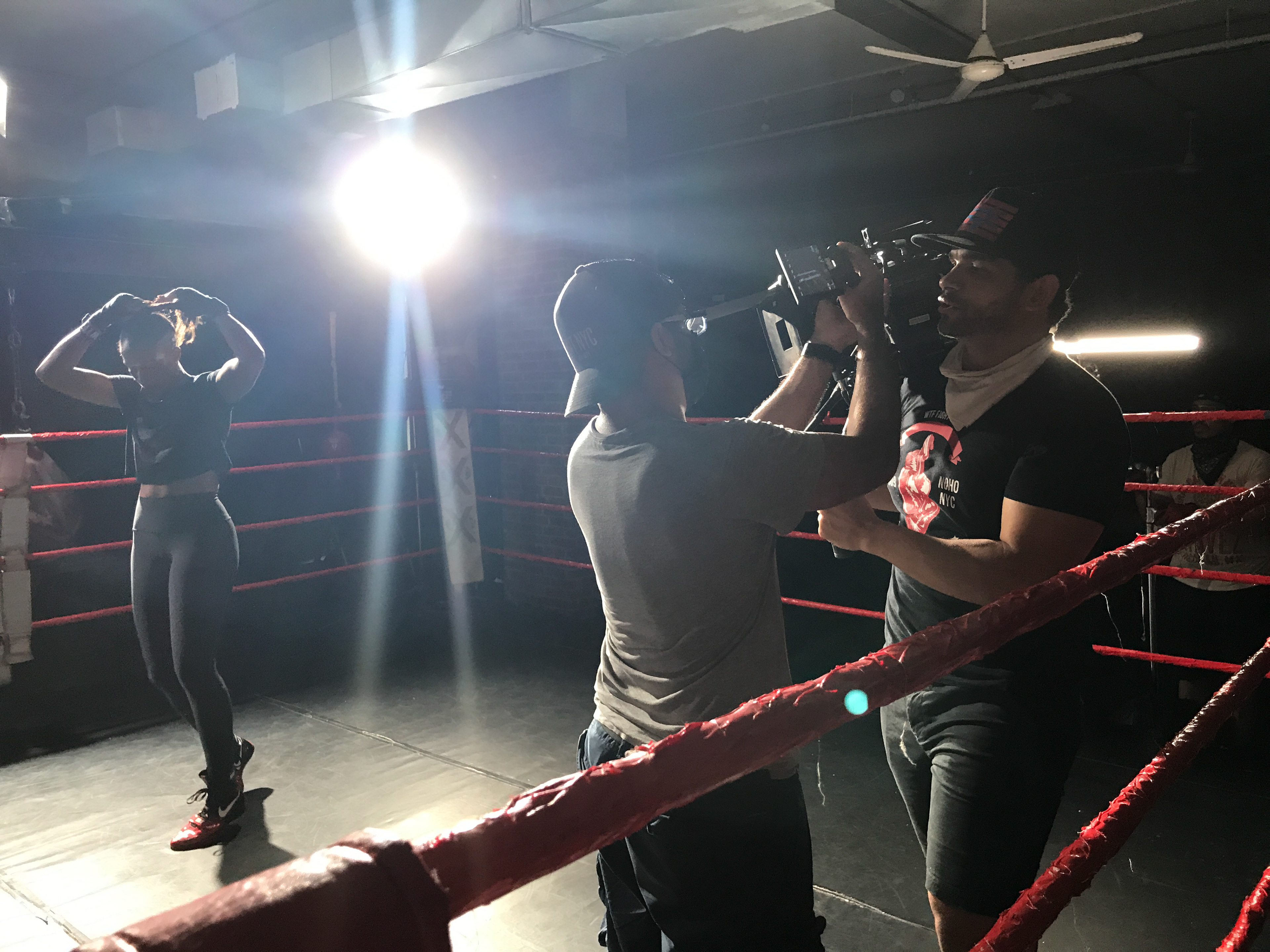 This is Dan helping Alberto get set for the ring shots