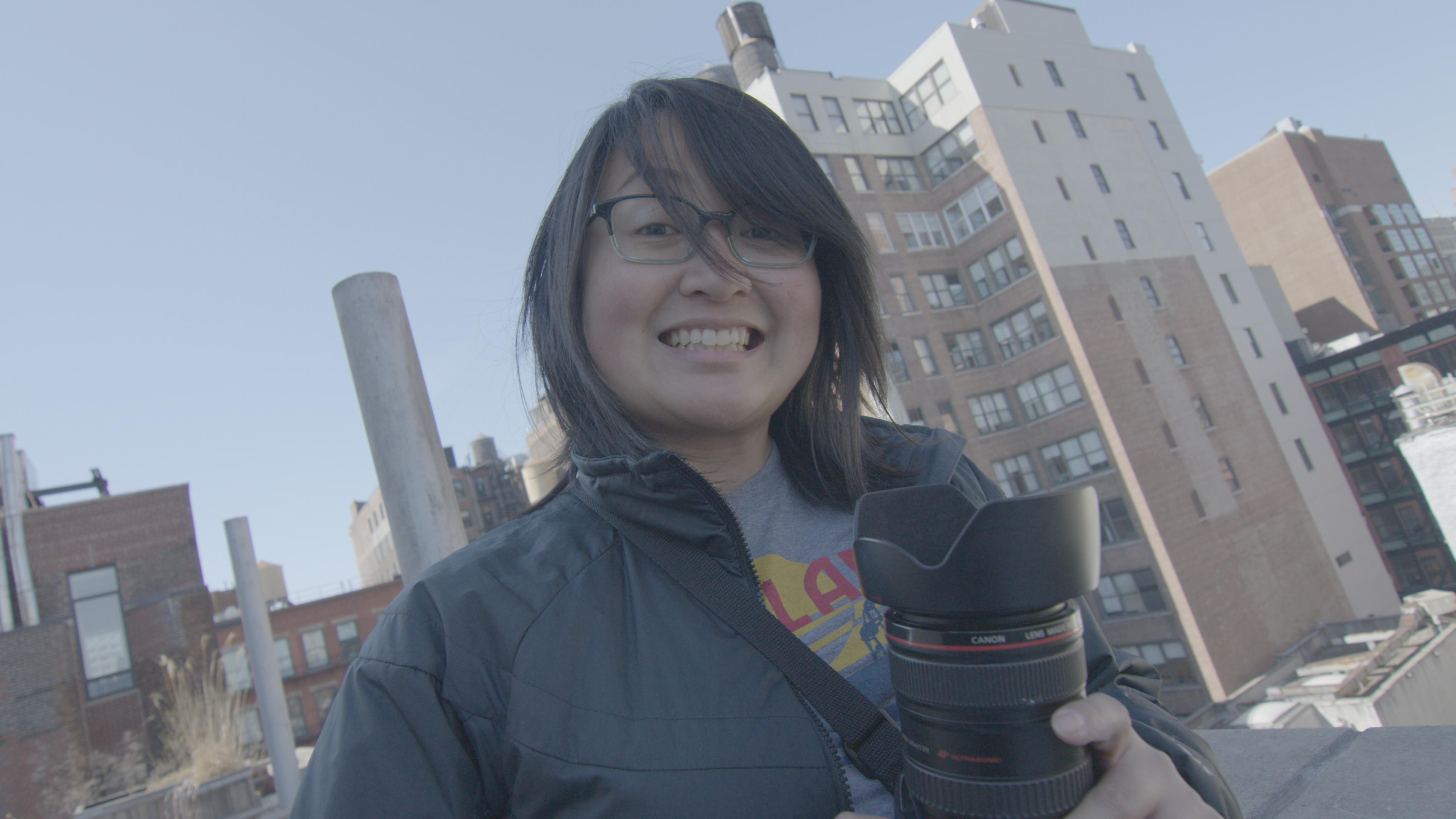 Lizette Gesuden switching up shots with her camera.