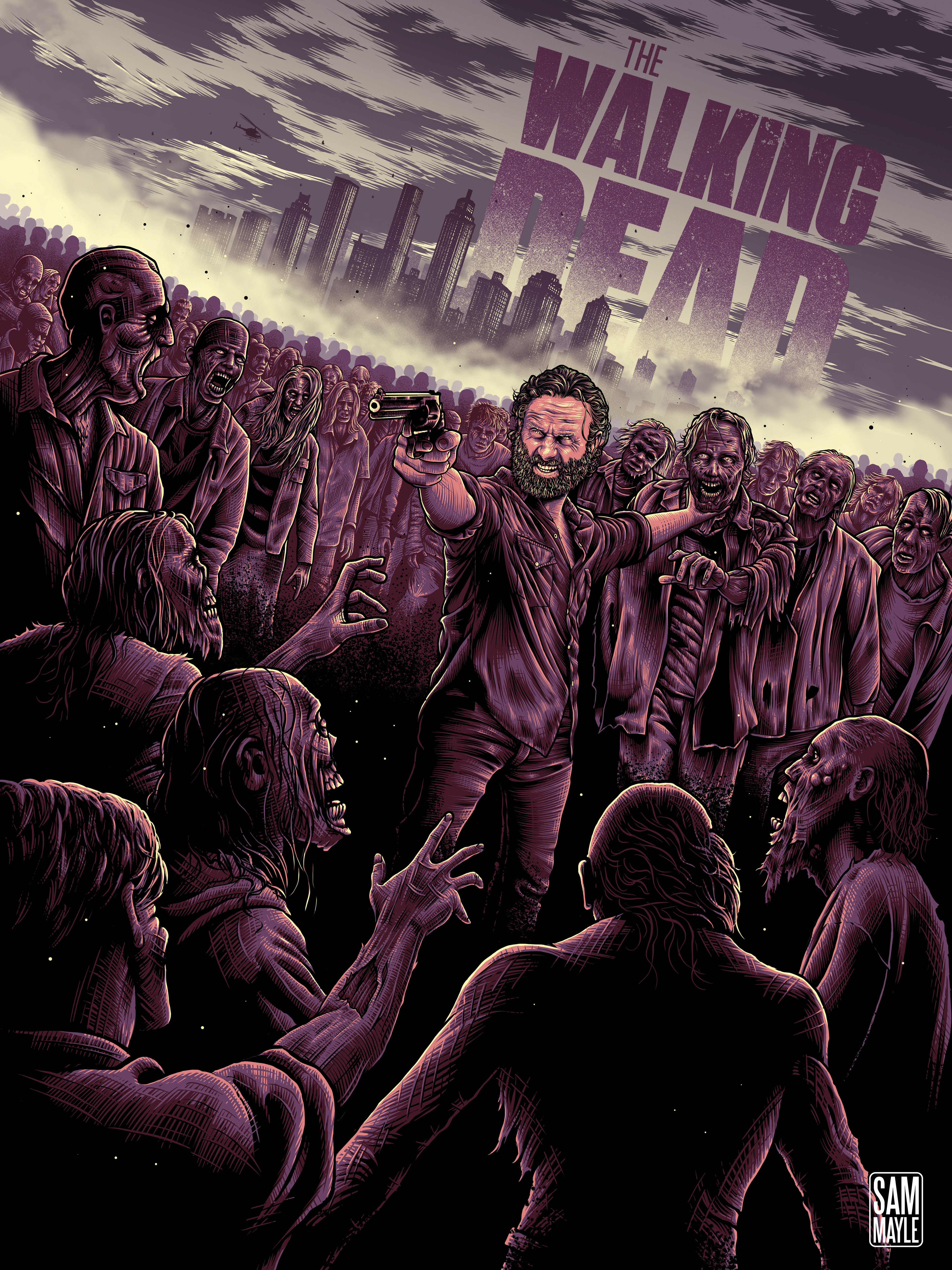 Sam Mayle - The Walking Dead - Poster
