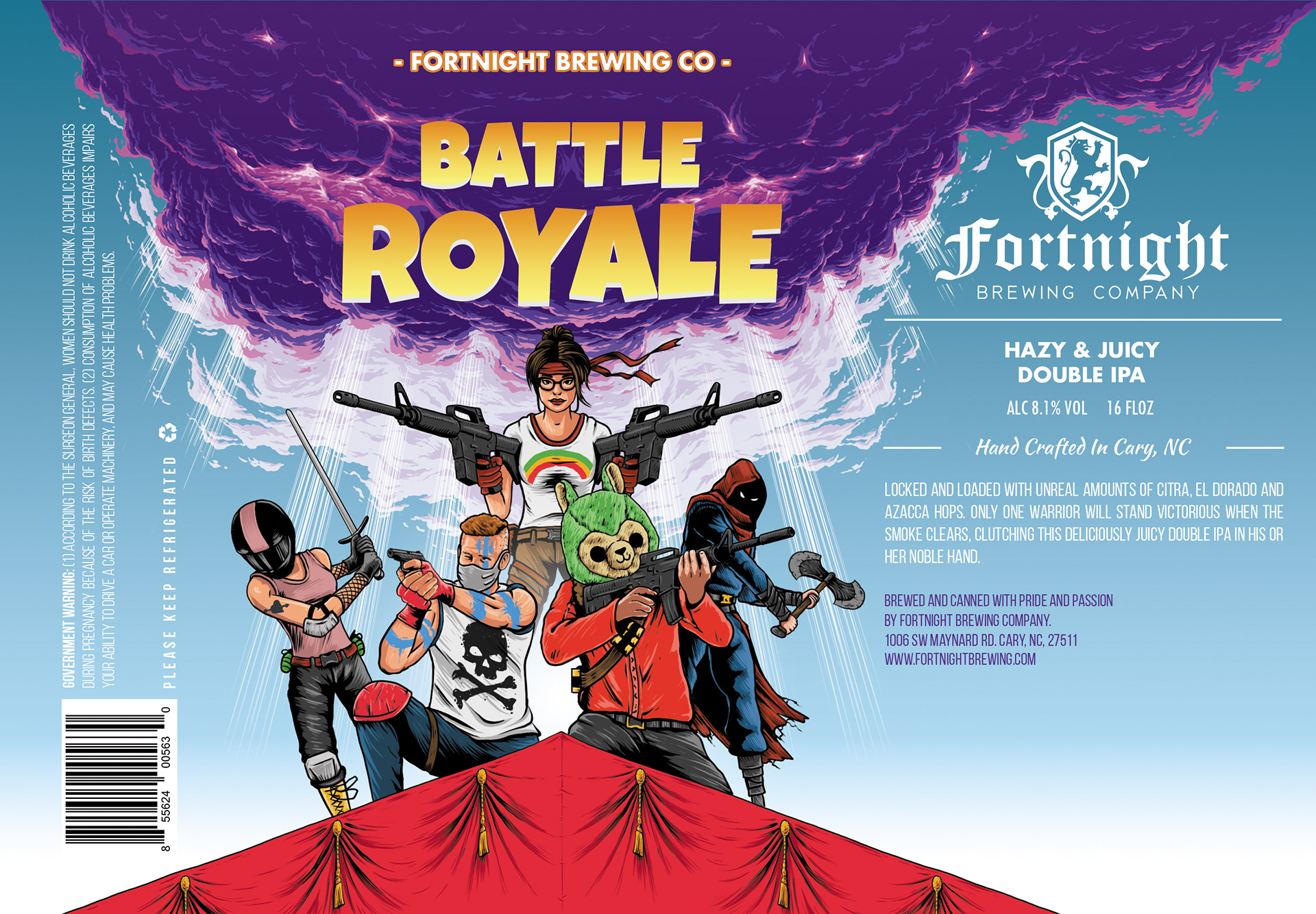 Sam Mayle - Battle Royale - Beer Can Packaging