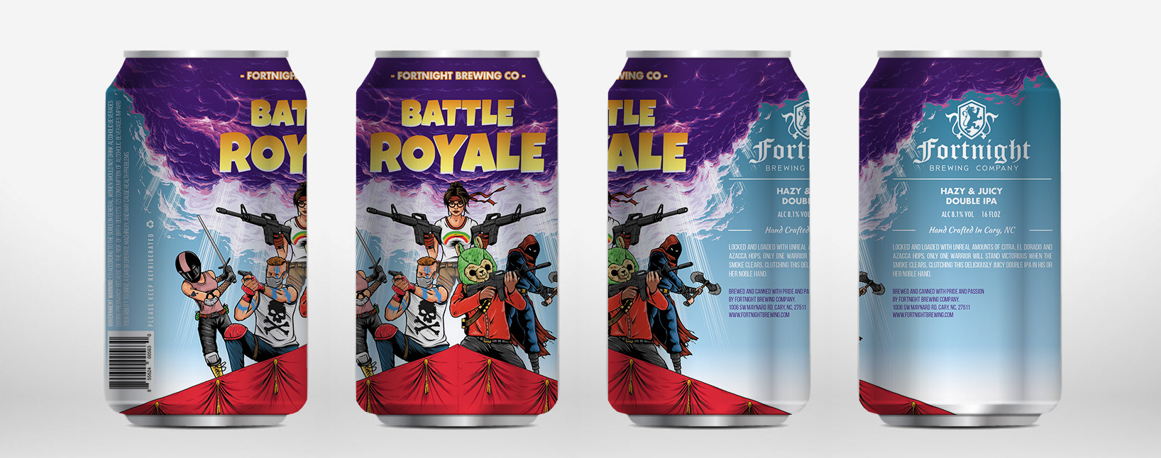 Sam Mayle - Battle Royale - Beer Can Packaging