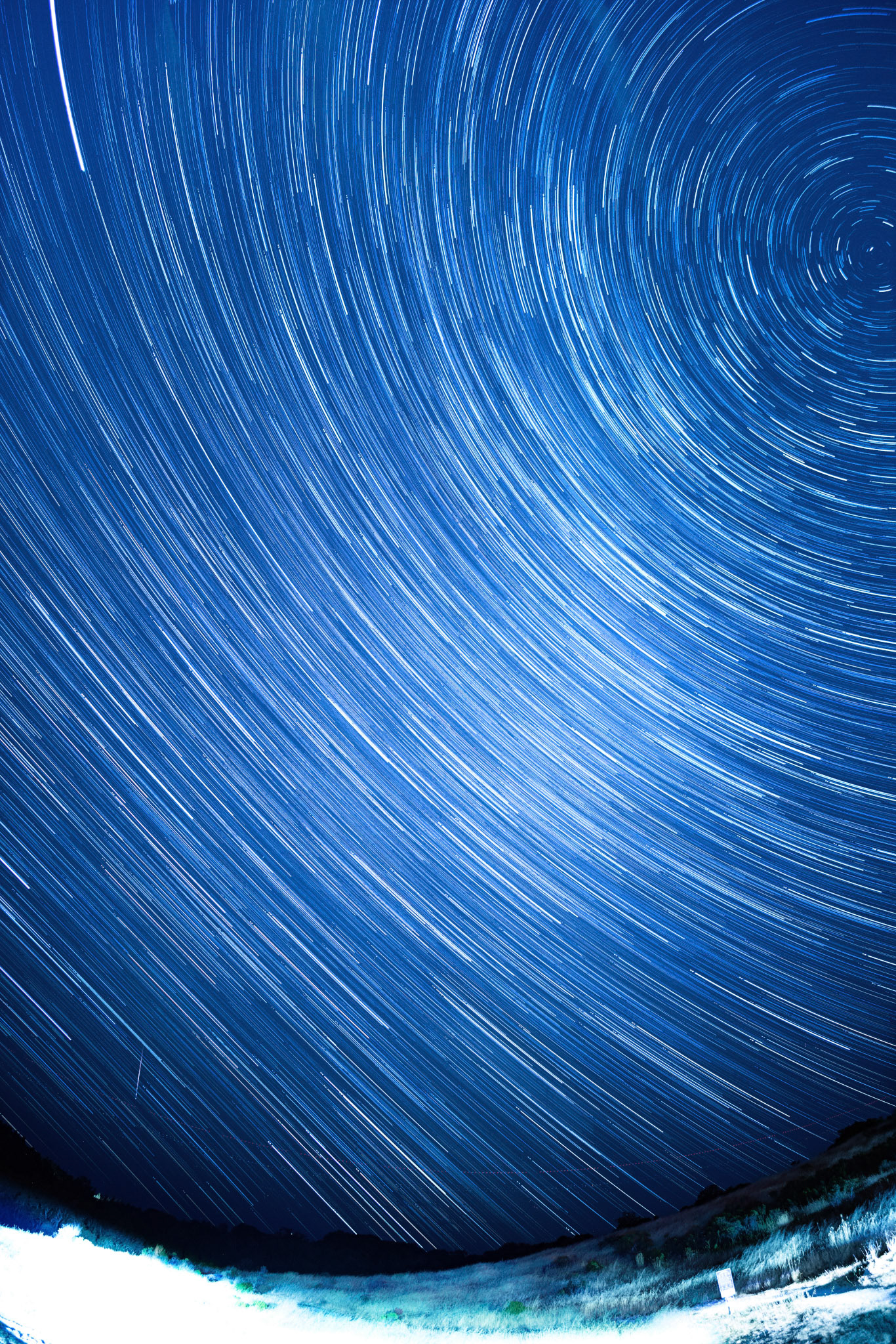 Star trails (stacked exposures) at 10mm