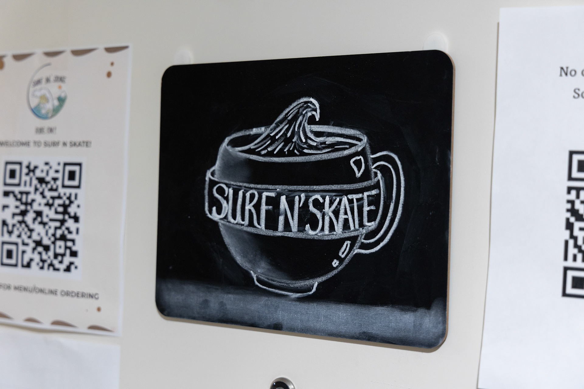 Surf N' Skate coffee shop (for Stanford Daily)