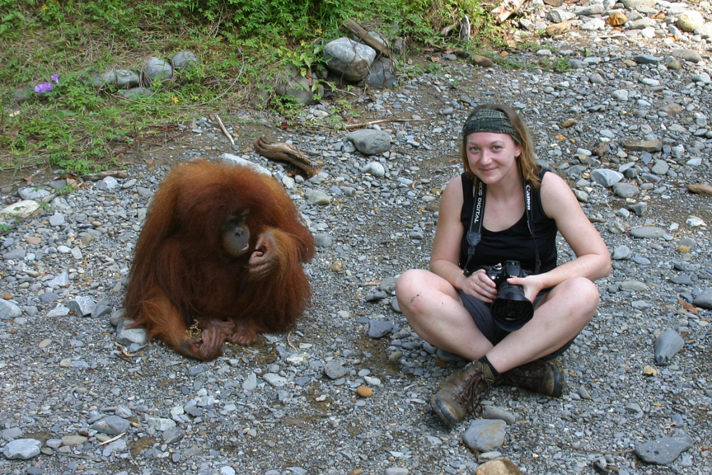 With Sasa in Indonesia