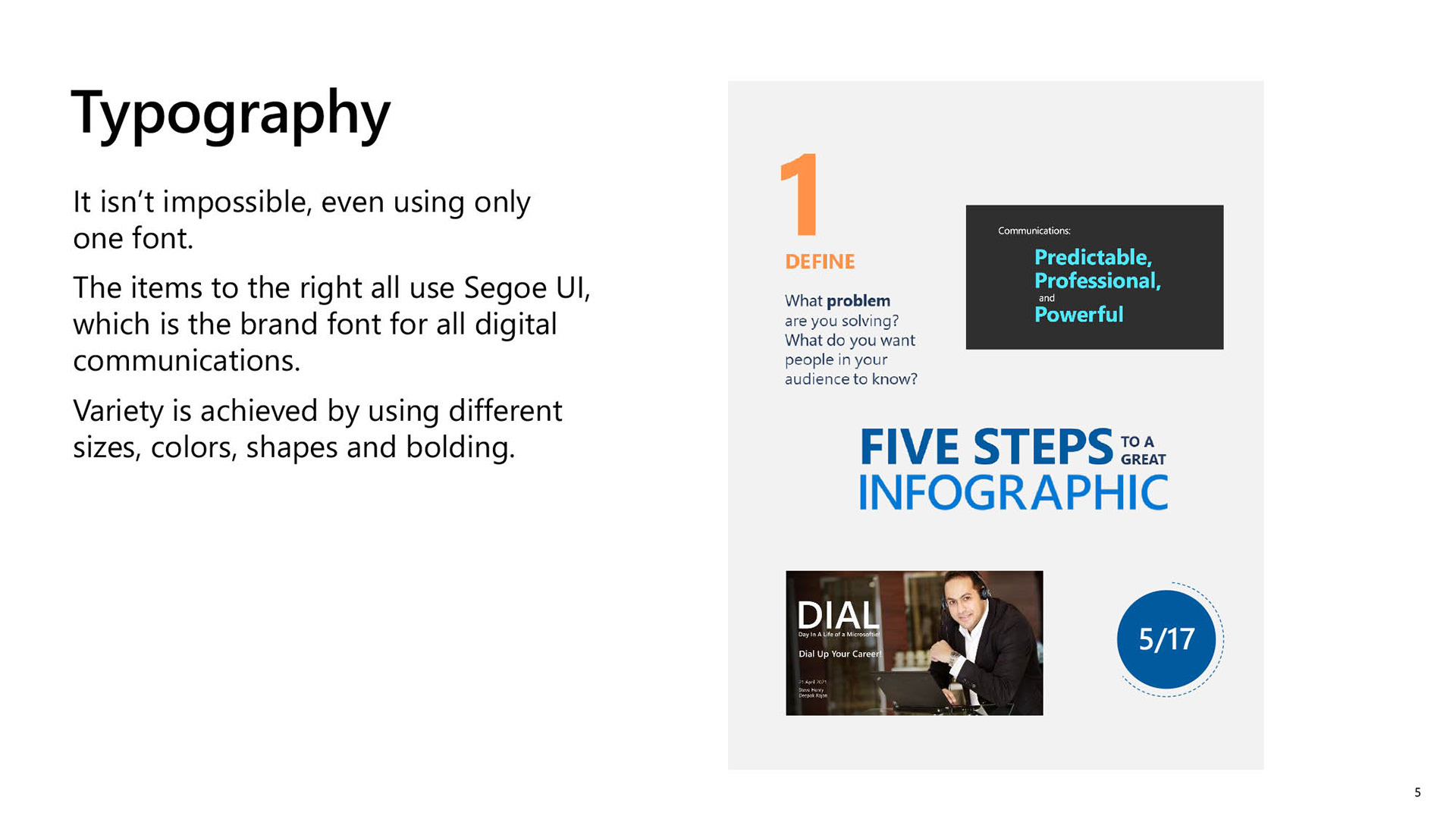 Tips for using typography