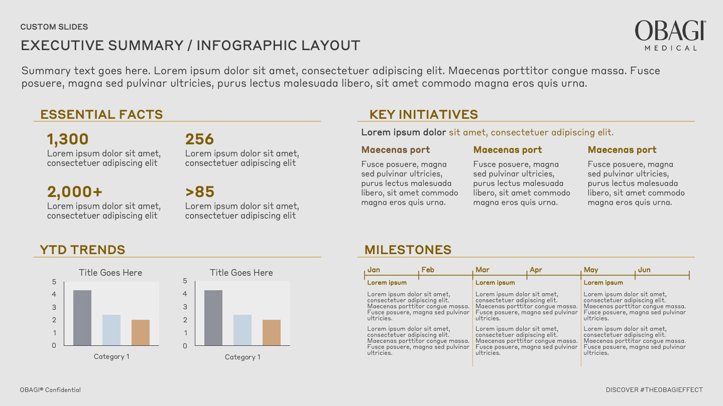 Summary/infographic layout