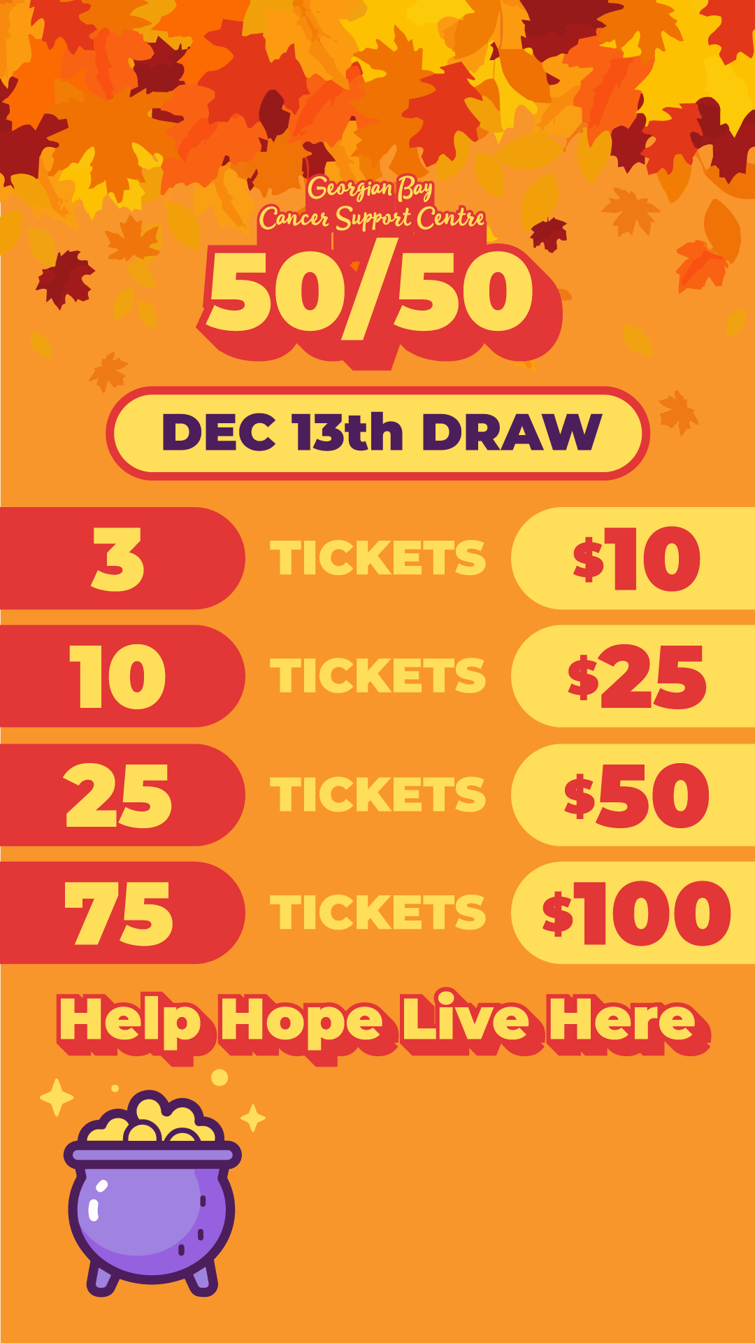 50/50 - Story - Ticket Packages