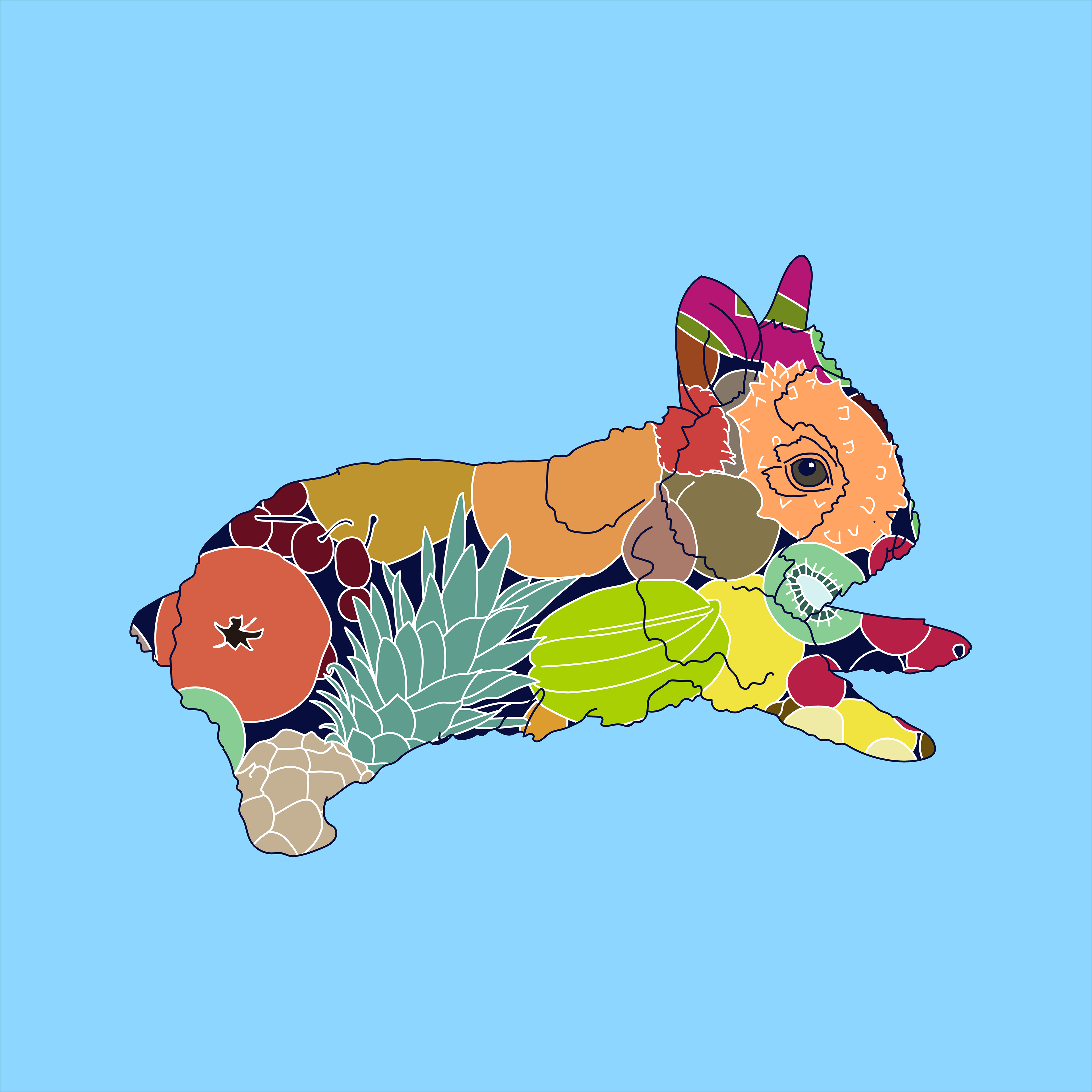 Day 8: Fruit x Animal Hybrid