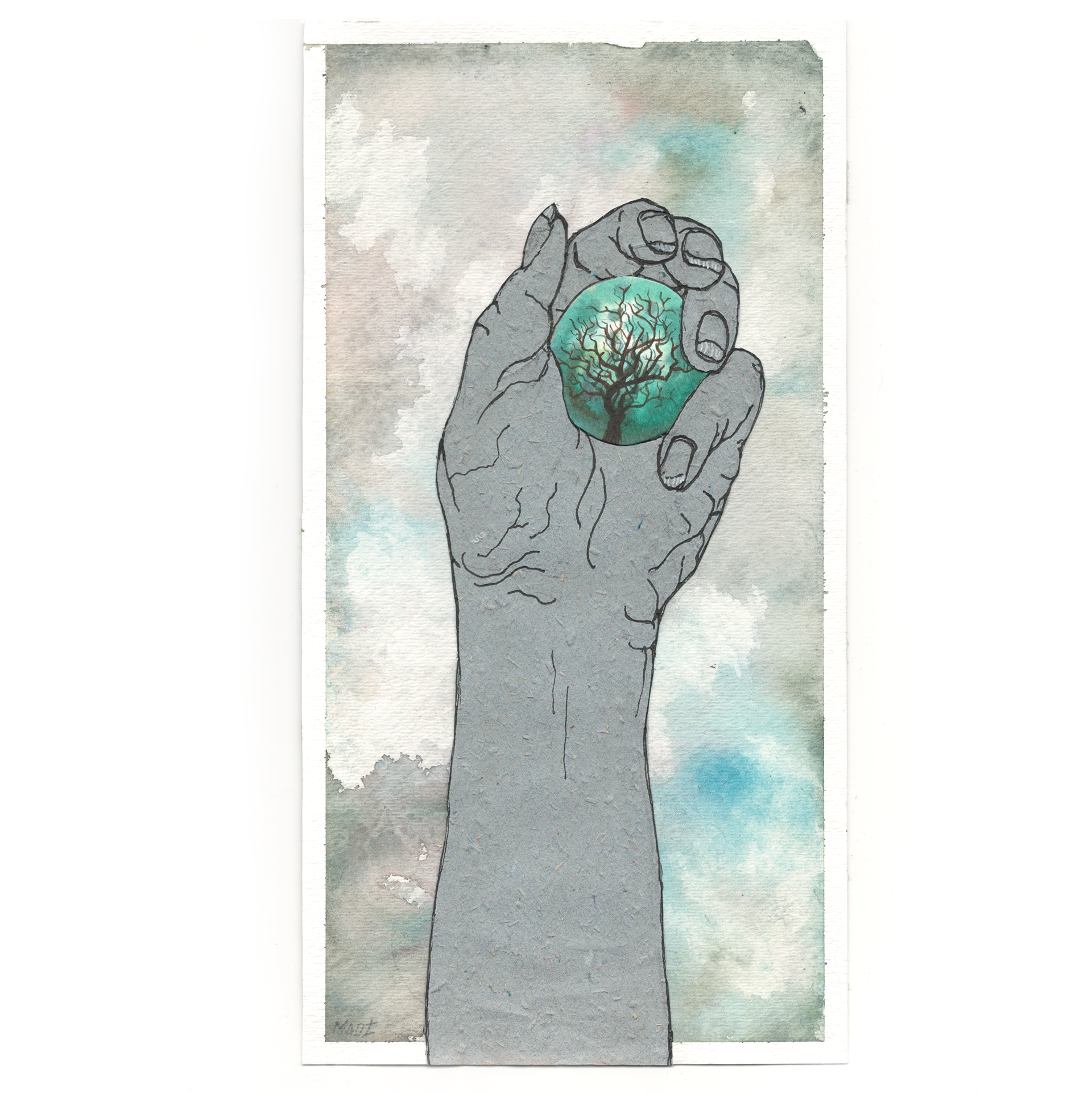 “holding a moment” : it just may not be this one (10 7/8” x 5 3/4”)