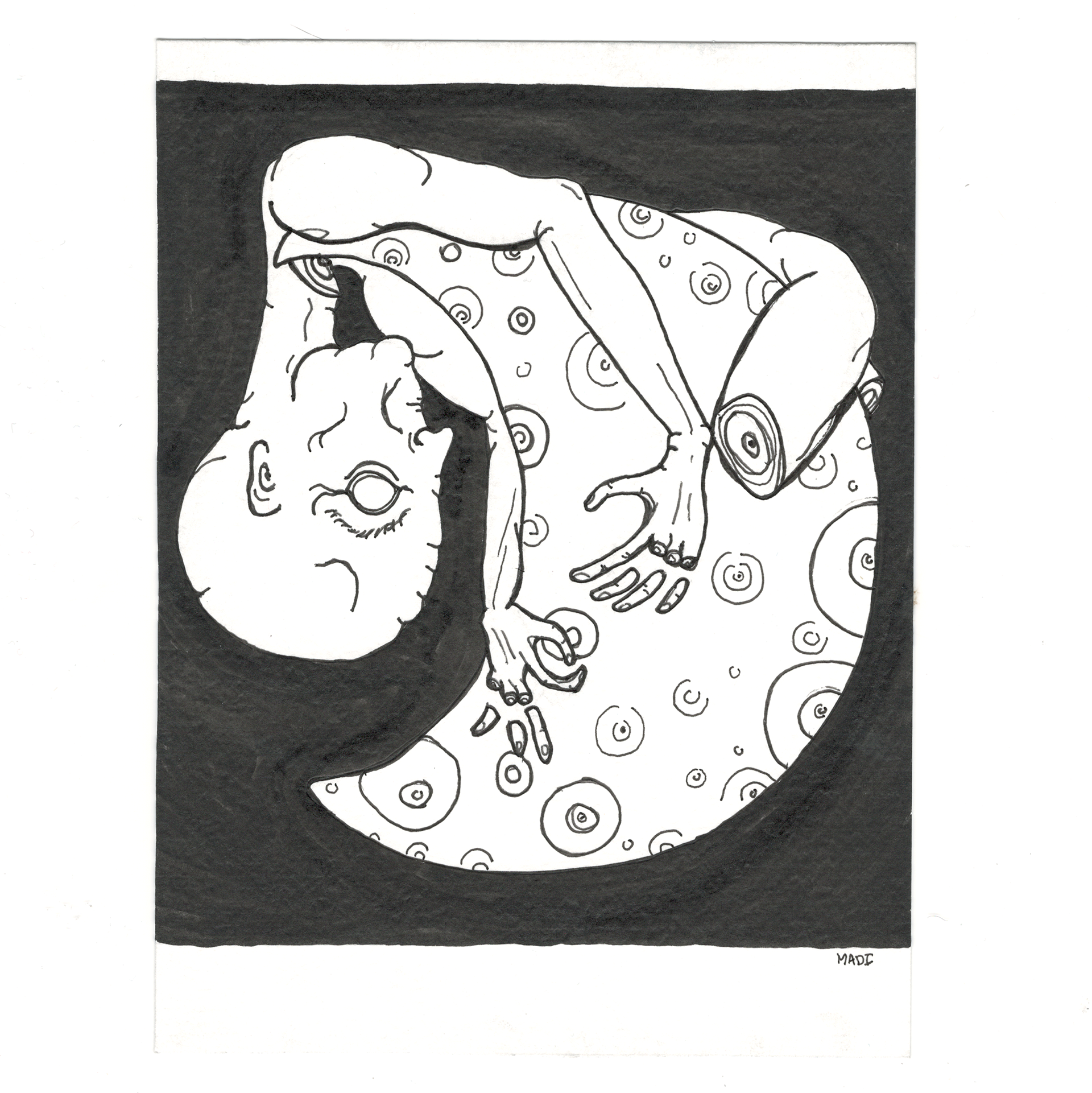 Day 24: Chop + Hunter's Moon = "almost within grip" (4 5/8” x 6 1/4”)