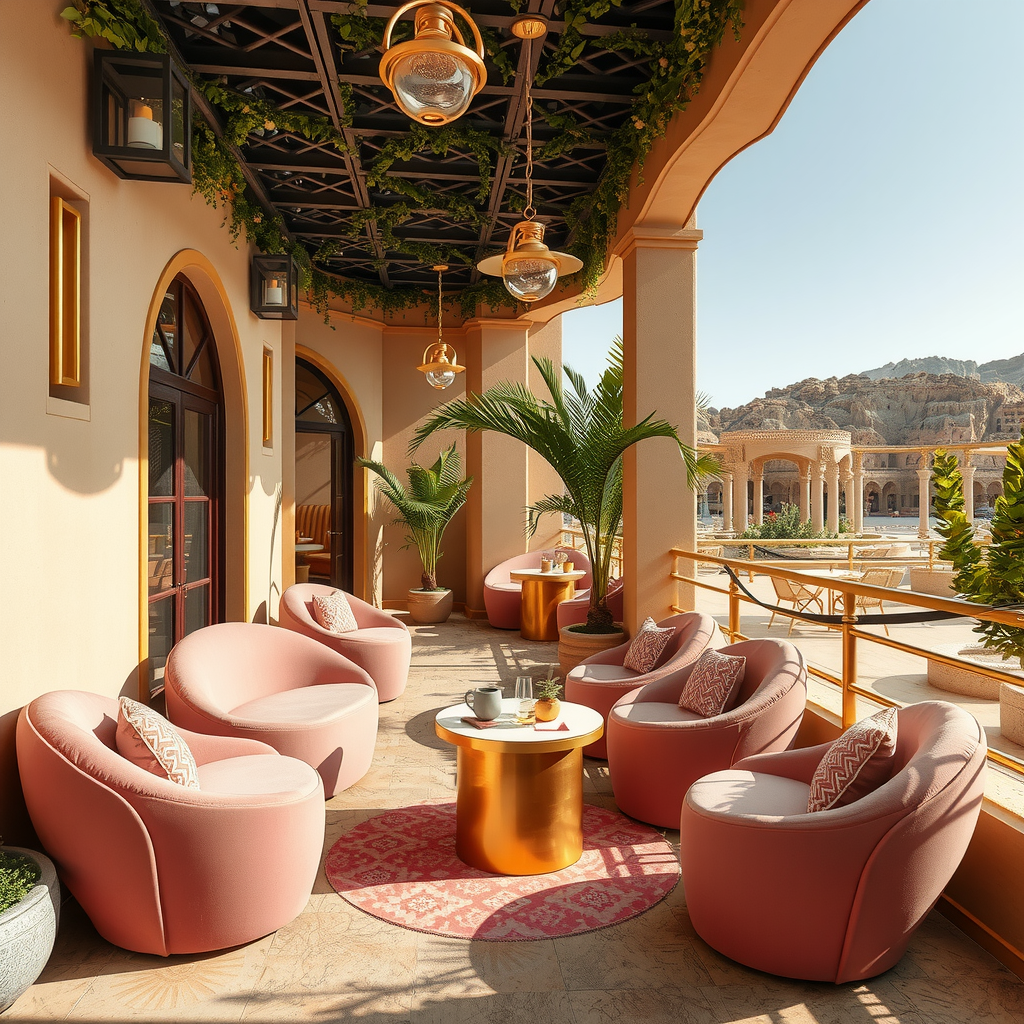 Using AI to generate an outdoor area inspired by AL-Petra in Jordan 