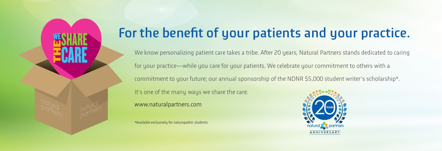 Promotional ad placed in wholistic and natural health magazine