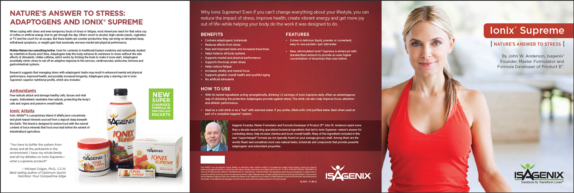 Ionix™ cleanse product brochure | 6-panels covers