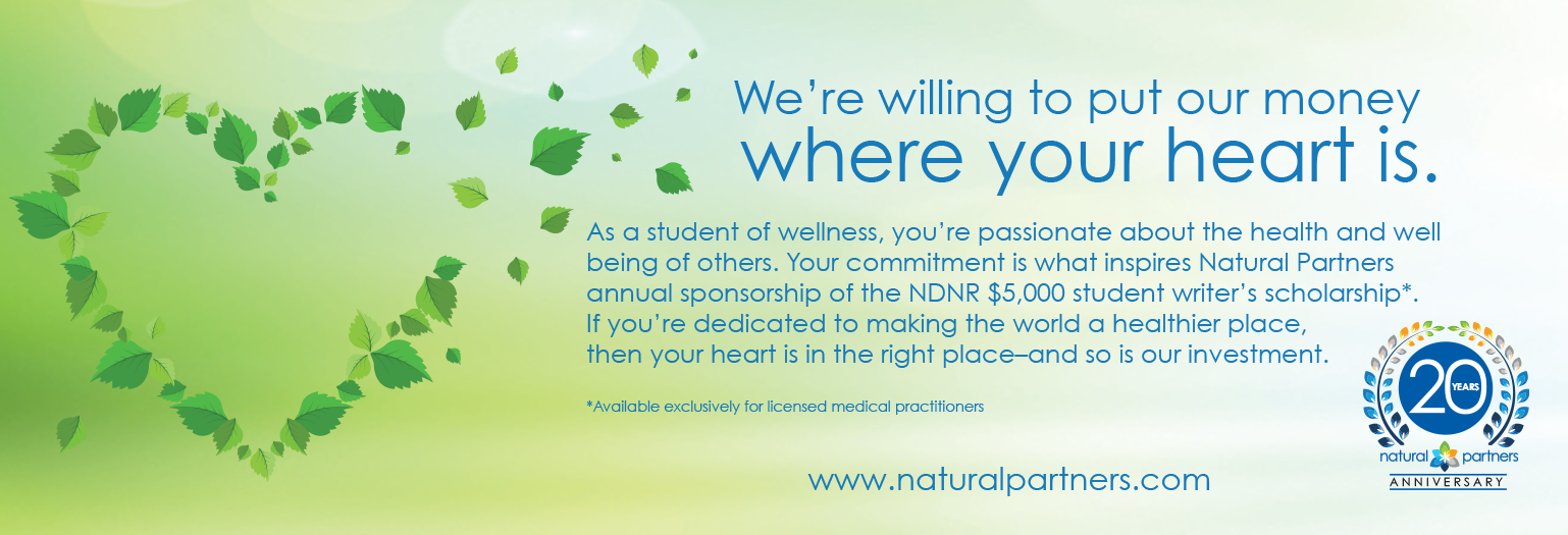 Promotional ad placed in wholistic and natural health magazine