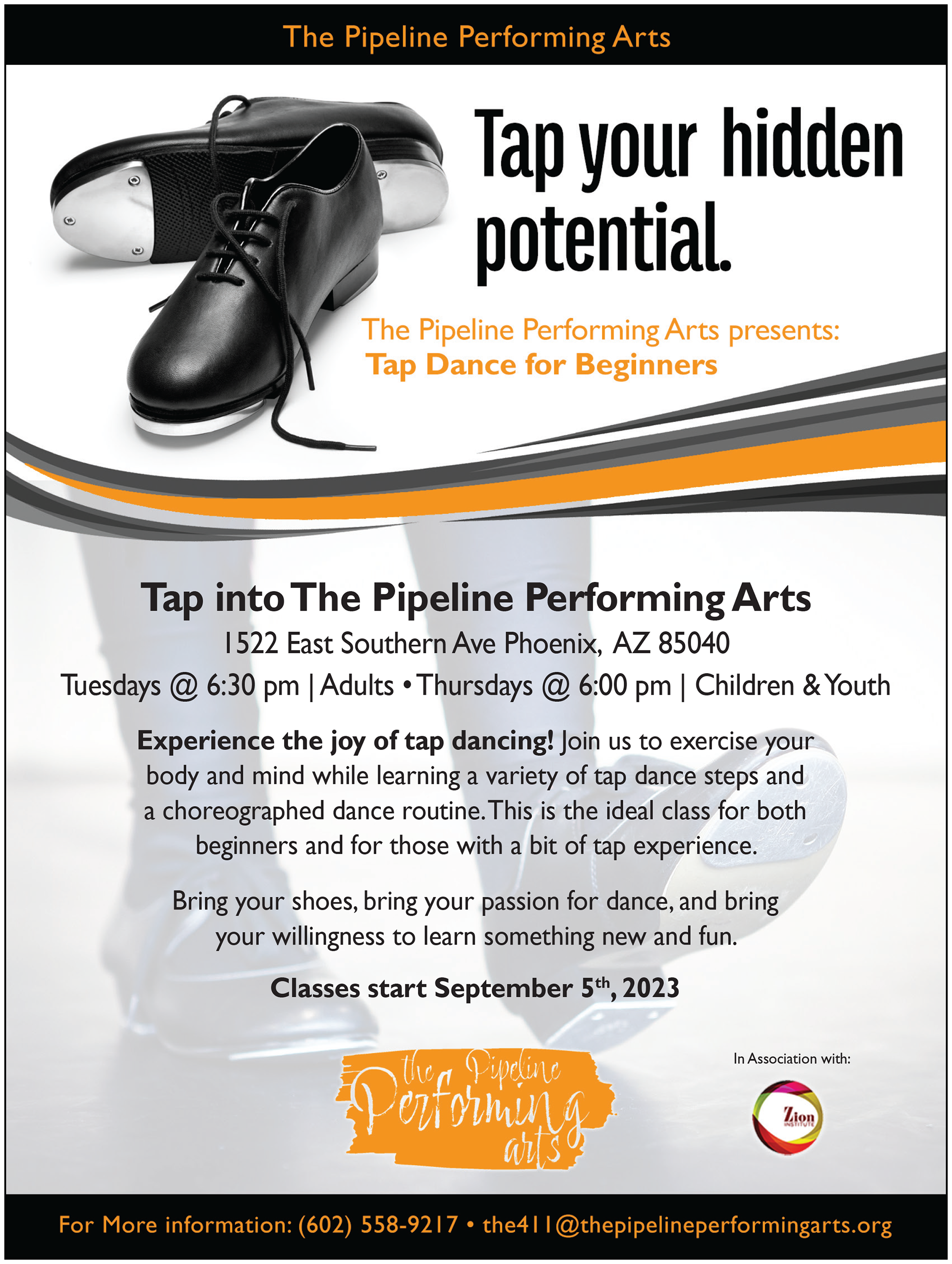 Pipeline Performing Arts | FLYER B