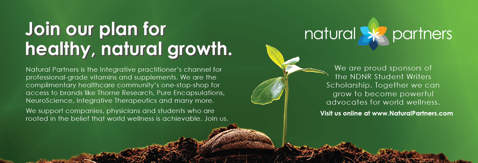 Promotional ad placed in wholistic and natural health magazine