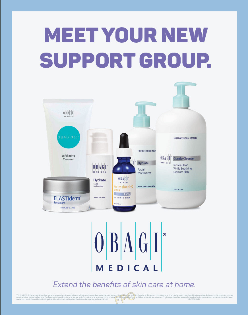Window Cling promoting skincare partner Obagi™