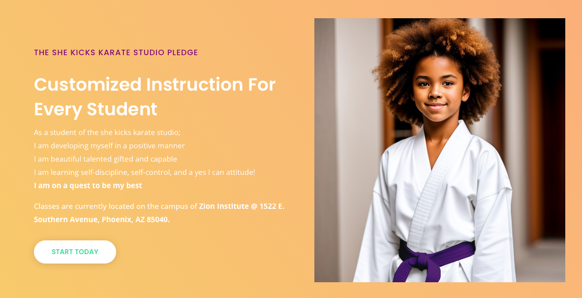She Kicks | Web Page (2)