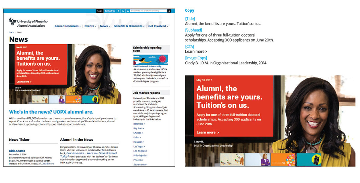 Web Page Takeover | Doctoral Campaign (We Rise Branded)