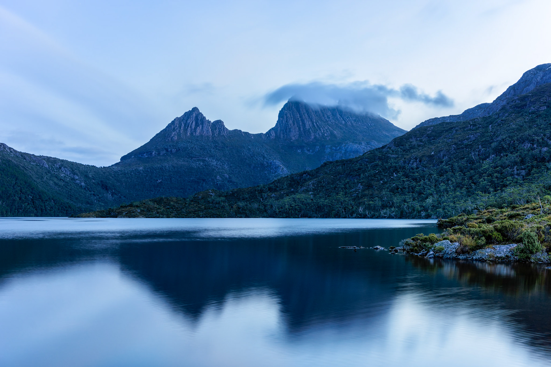 Cradle Mountain &amp; Dove Lake #1 / Clouds forming over Cradle Mountain, Tasmania, Australia