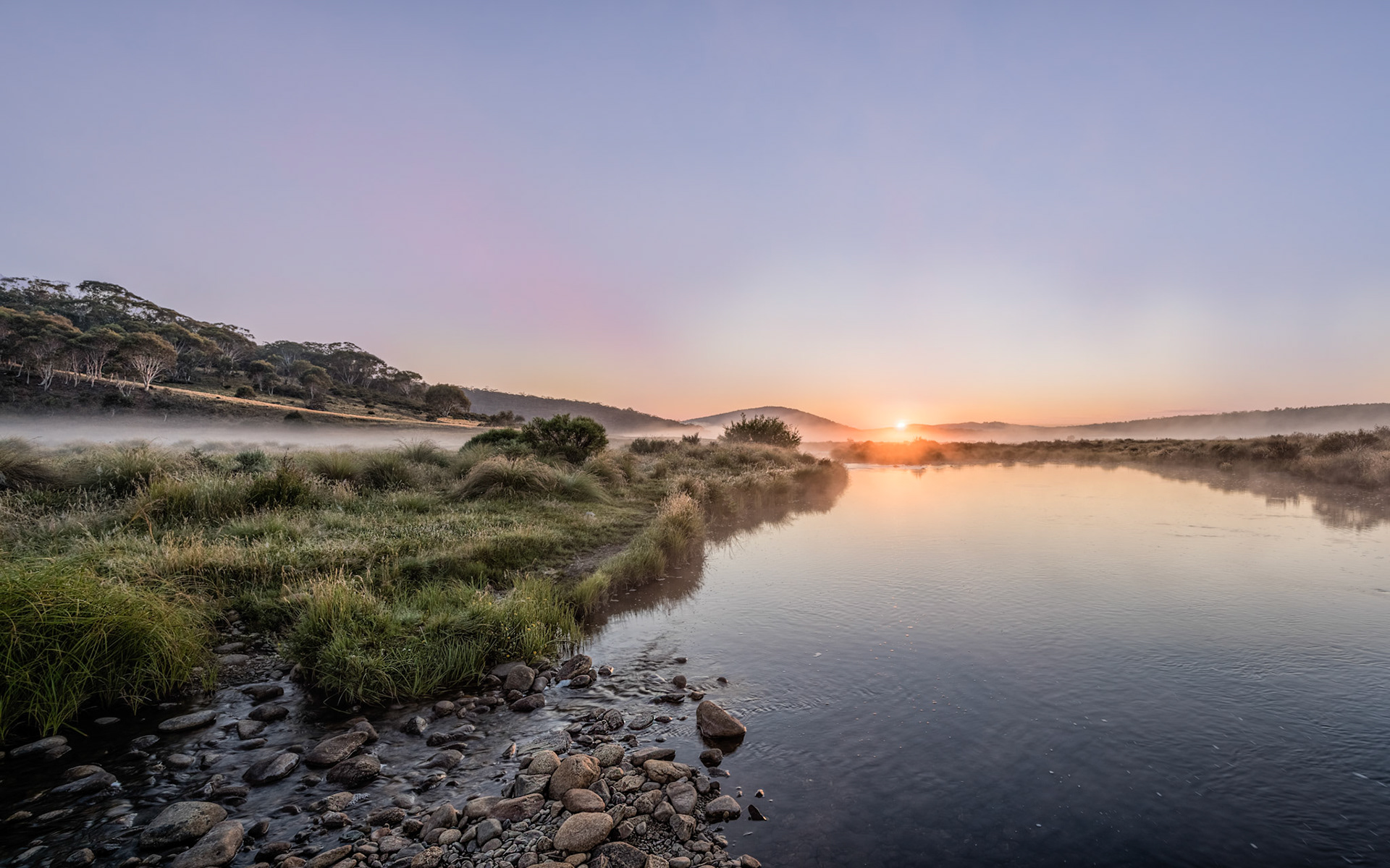 Title: Trout for Breakfast / Caption: One of my favourite camping spots in January &amp; February. Misty mornings in the Eucumbene River Valley, Snowy Mountains, NSW, Australia