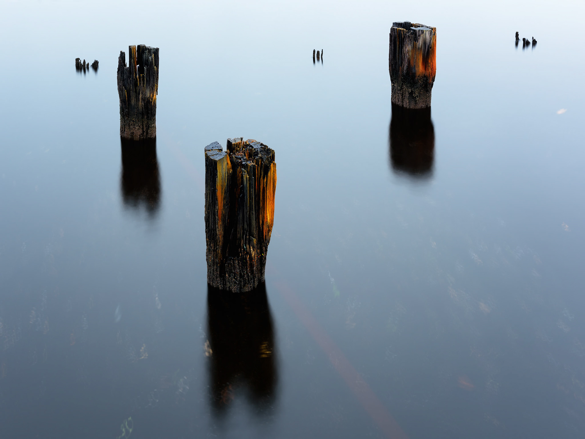 Old Jetty / I love the light bouncing off the red timber used to build the old jetty at Regatta Point in Strahan, Tasmania, Australia
