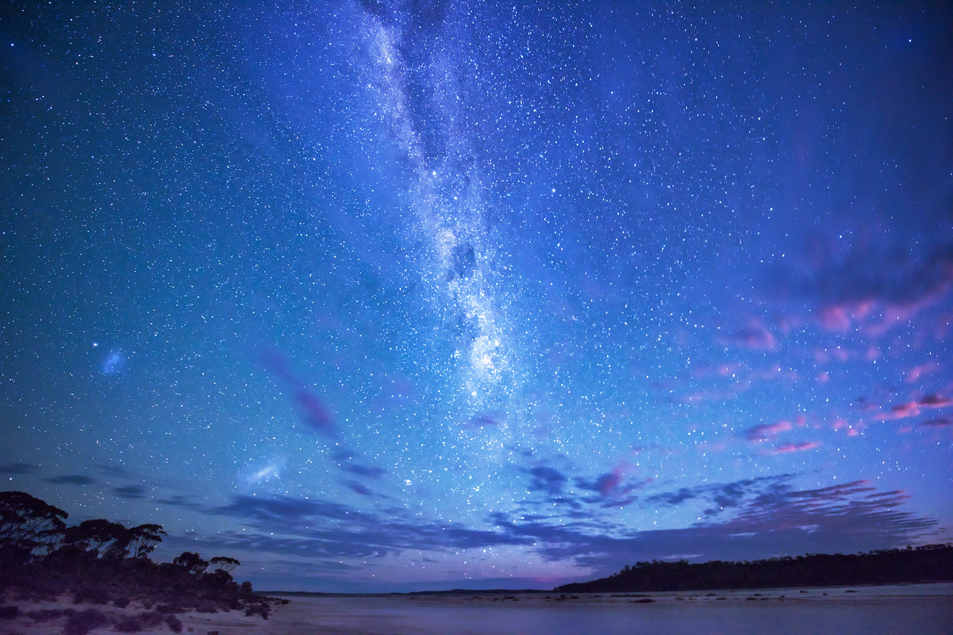 Milky Way over Lake Dundas / I camped here for two nights and got up around two am to take a photo of the setting moon. As the last light from the moon faded I took this one of the Milky Way. Lake Dundas, Western Australia
