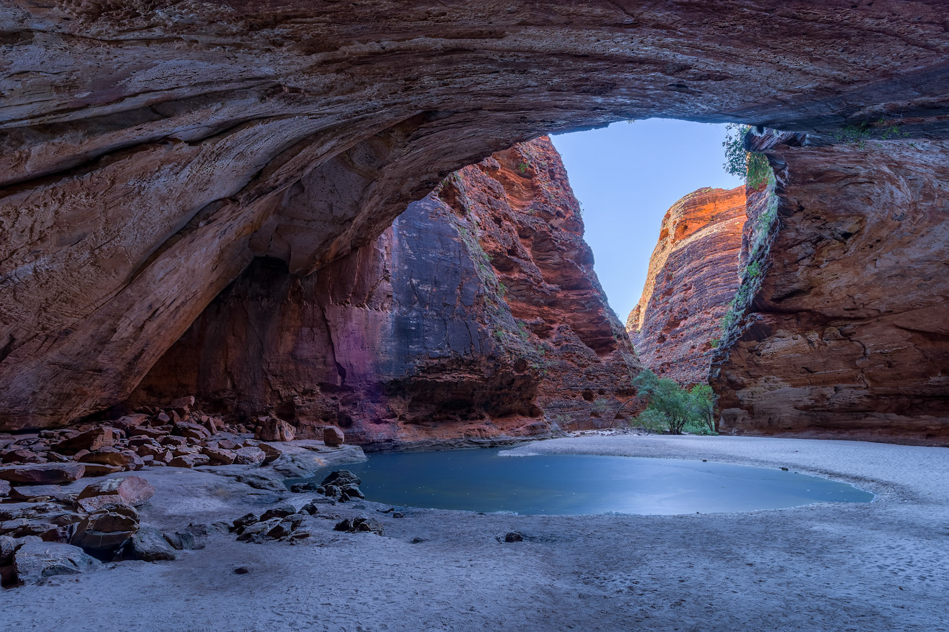 Cathedral Gorge / A very special place and the best time is always just after dawn when only the crows will disturb the silence. Bungle Bungle Range, Purnululu National Park, Western Australia