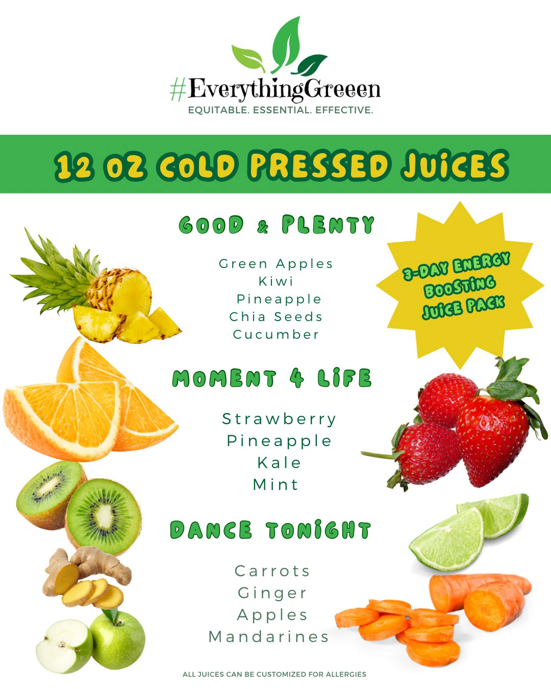 Menu design for EG