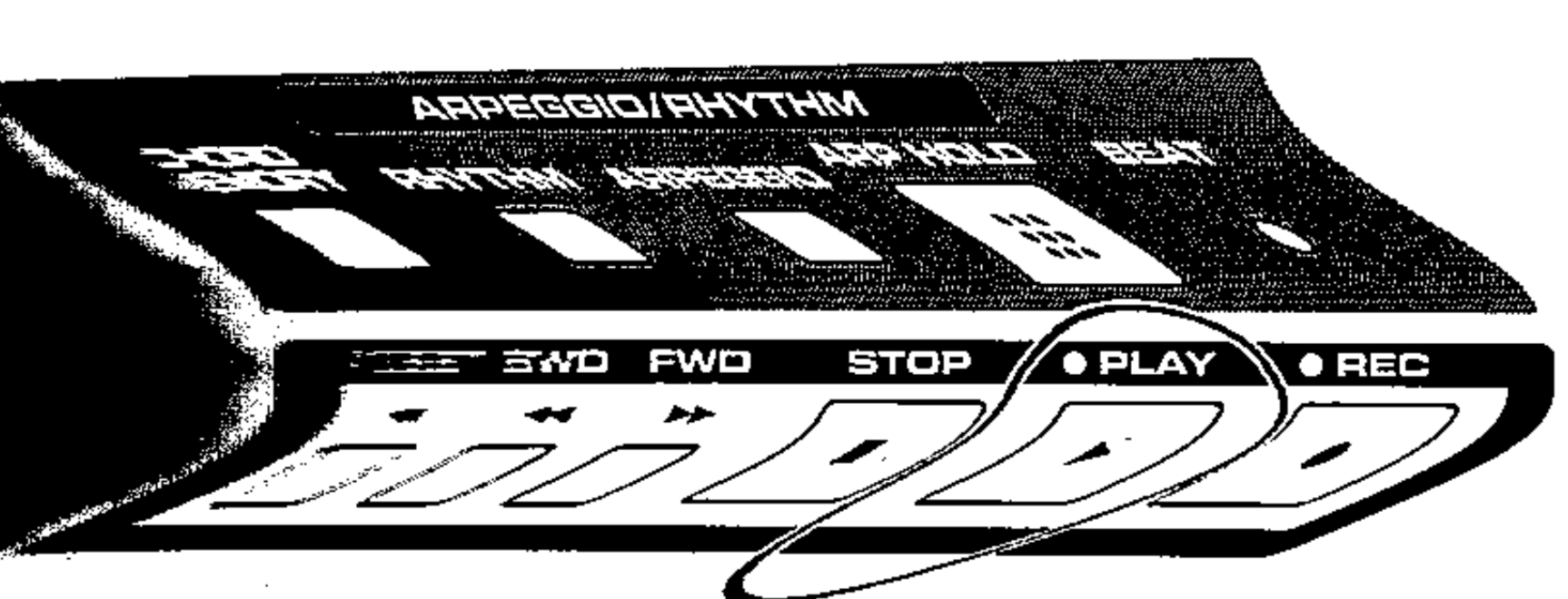 XEROX® scans of Roland® synthesizer interface