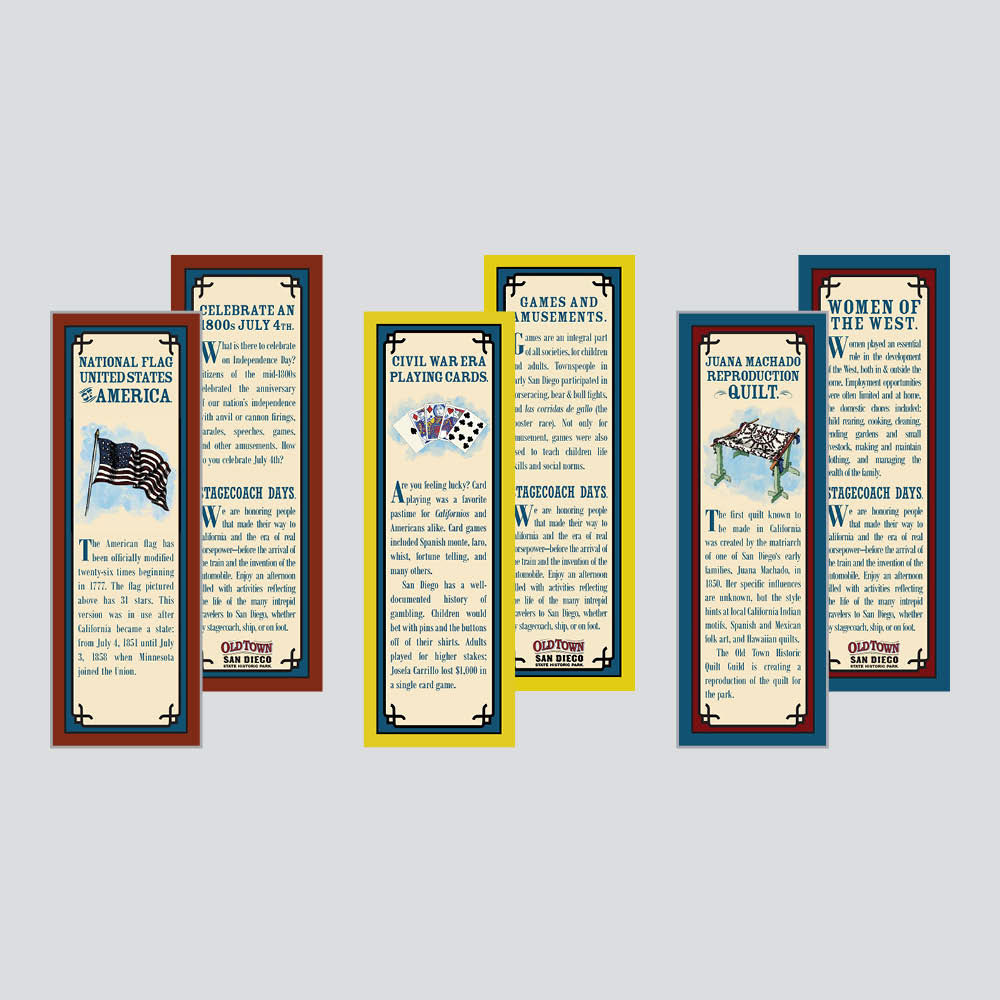 Creatively utilized a tight budget to create souvenir bookmarks for attendees to give more information about summer event themes and history.