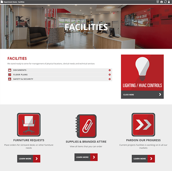 Worked with vendor to create a customer accordion navigation module to eliminate clicks and one-off pages.