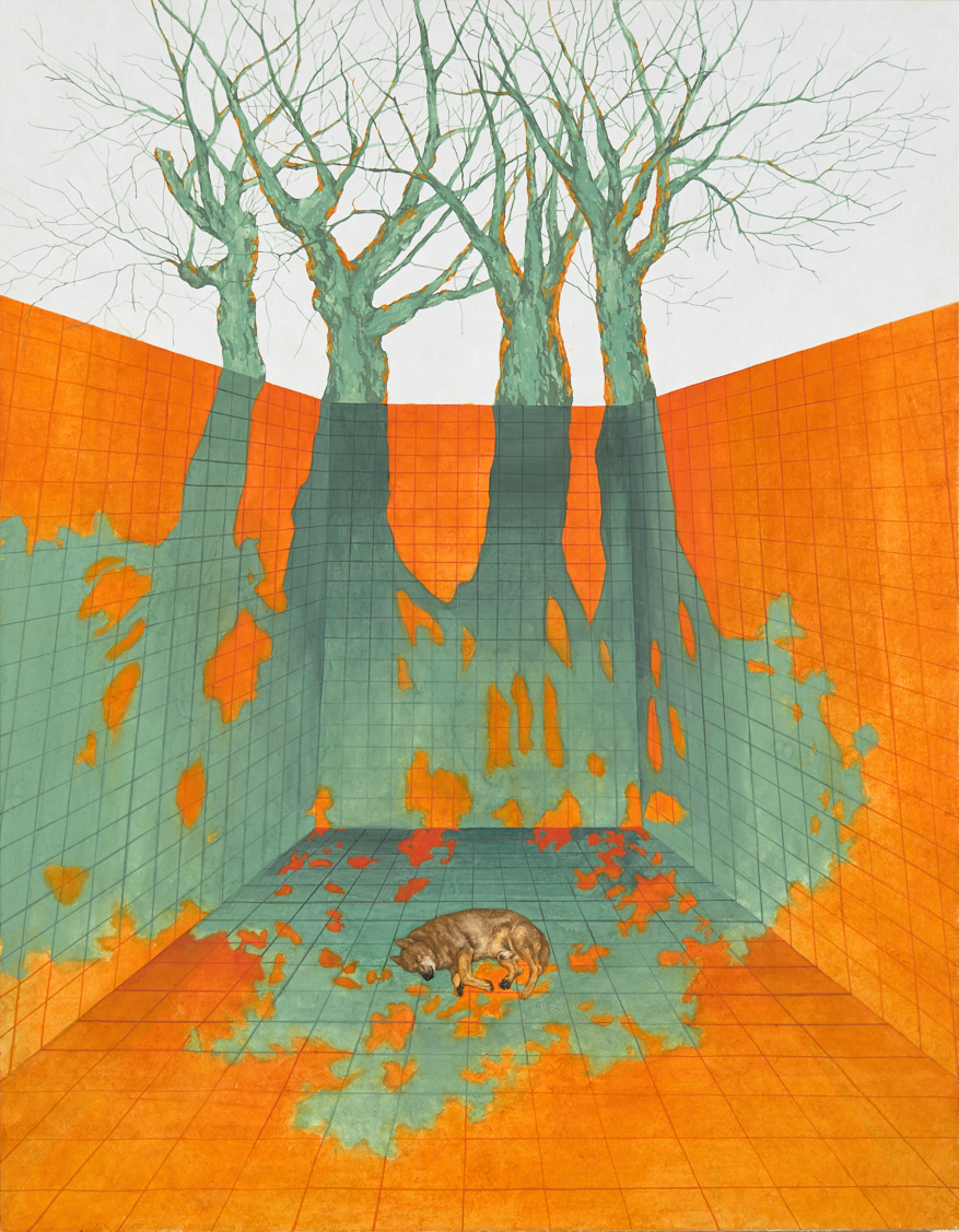 太良,91x116.8cm,장지에 분채,2019