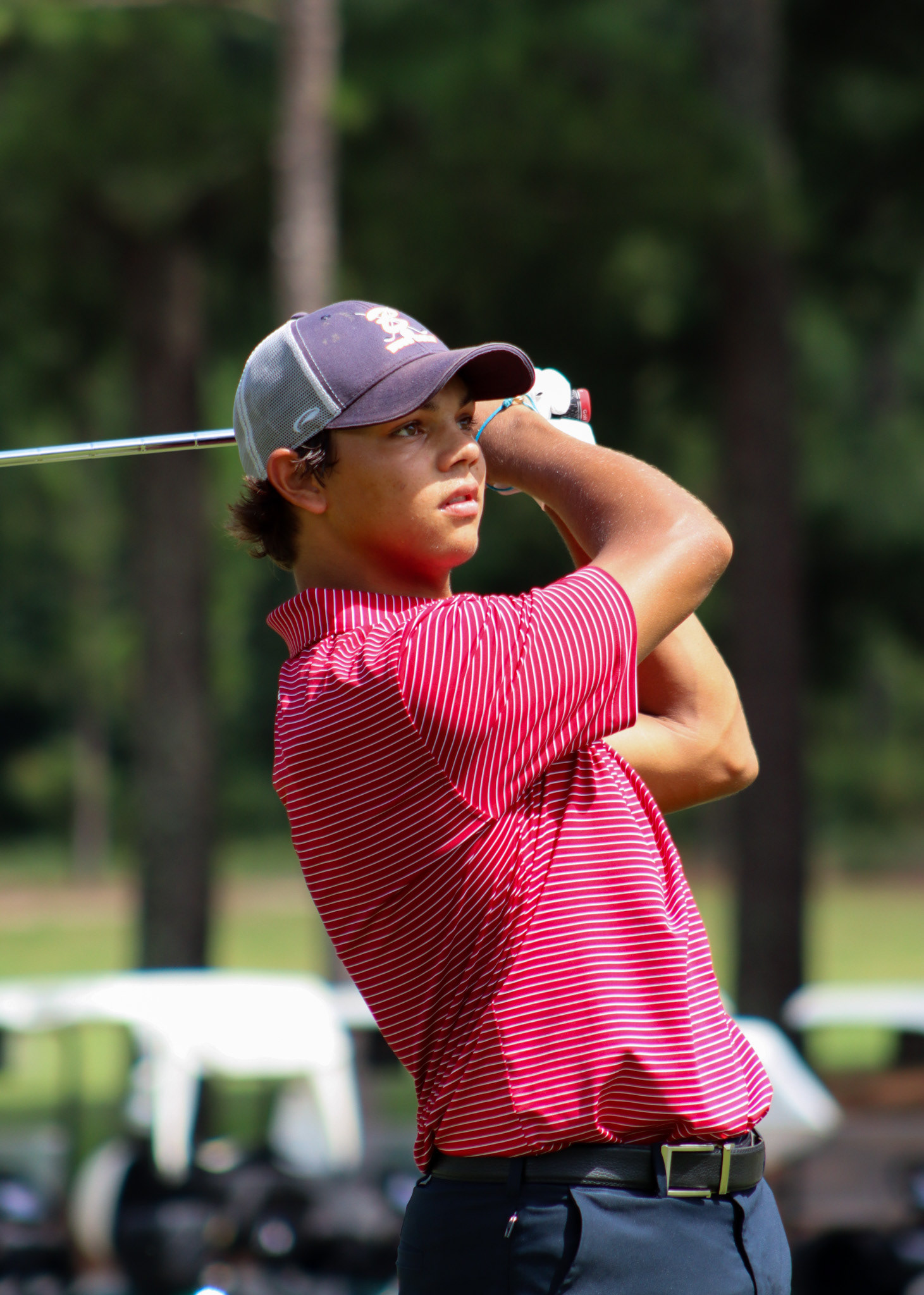 Charlie Woods on a Par 3