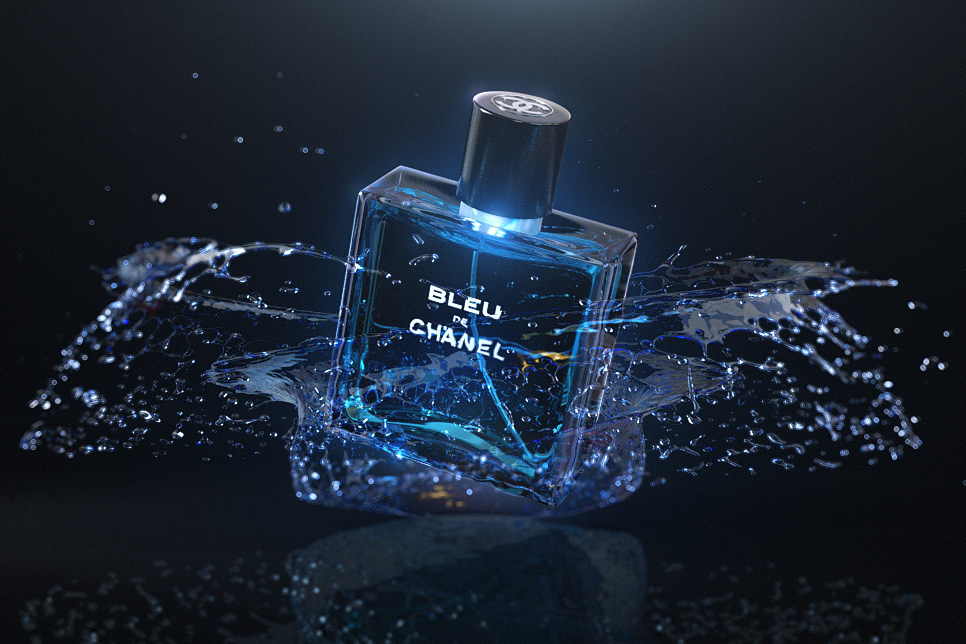 Bleu De Chanel Cologne Commercial 3D 